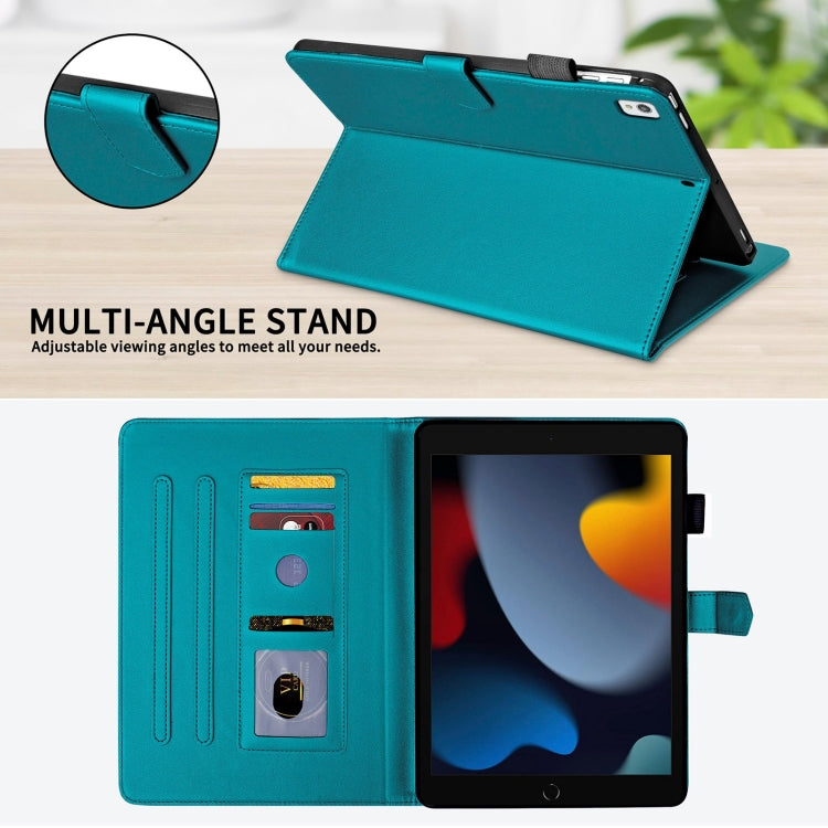 For iPad 10.2 2021 / 2020 / 10.5  Rhombus Lattice Leather Smart Tablet Case