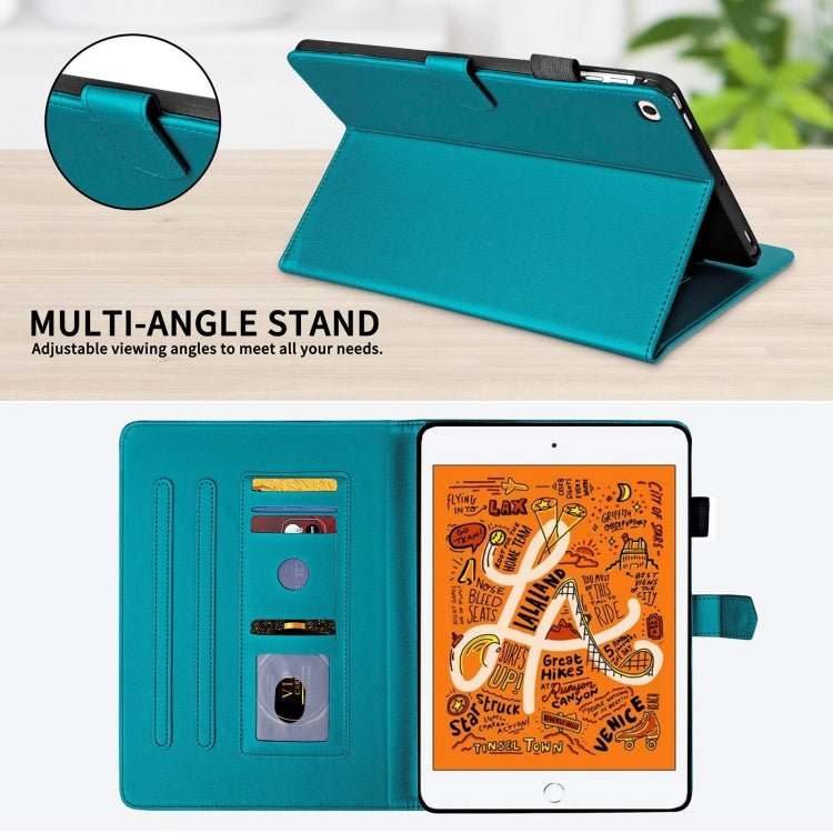 For iPad mini 5 / mini 4 / mini 3  Rhombus Lattice Leather Smart Tablet Case