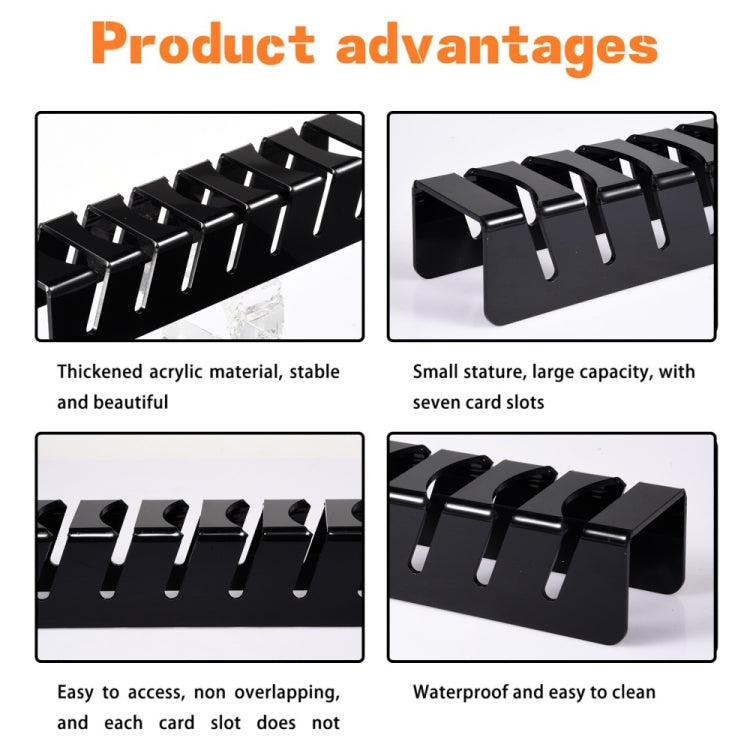 YX101 Acrylic Baseball Cap Stand Can Store 7 Baseball Caps