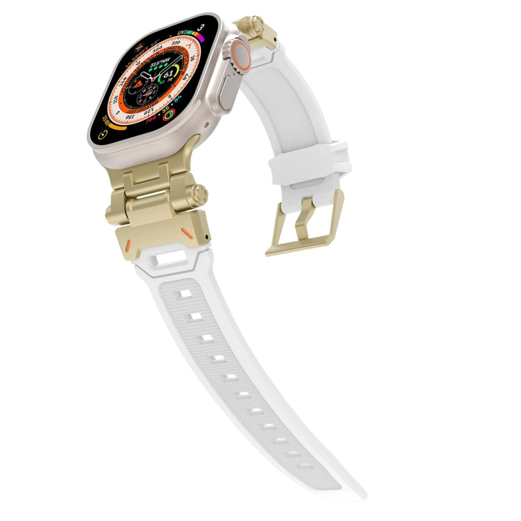 For Apple Watch Ultra 2 49mm Stainless Steel Connector TPU Watch Band