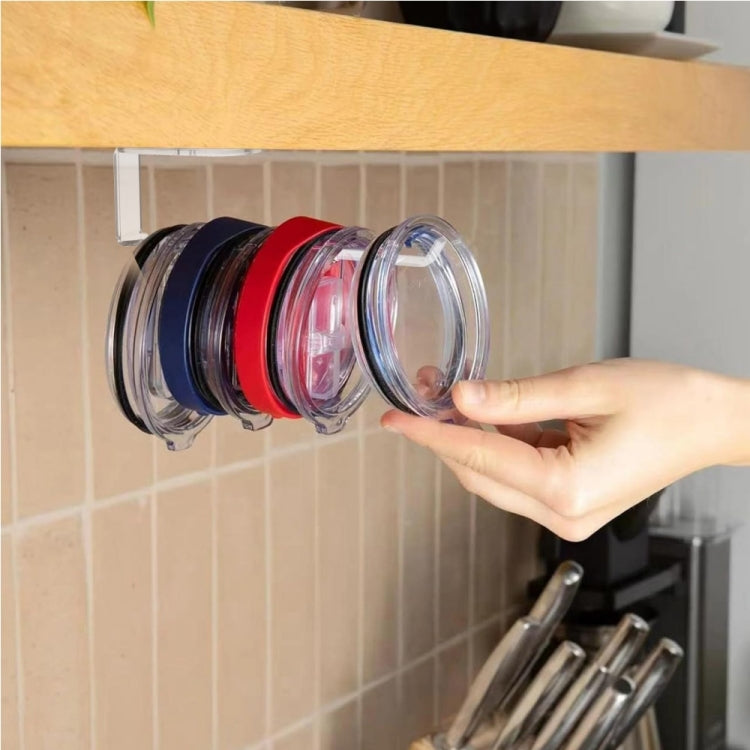 YX102 Acrylic Cup Lid Storage Rack - Transparent