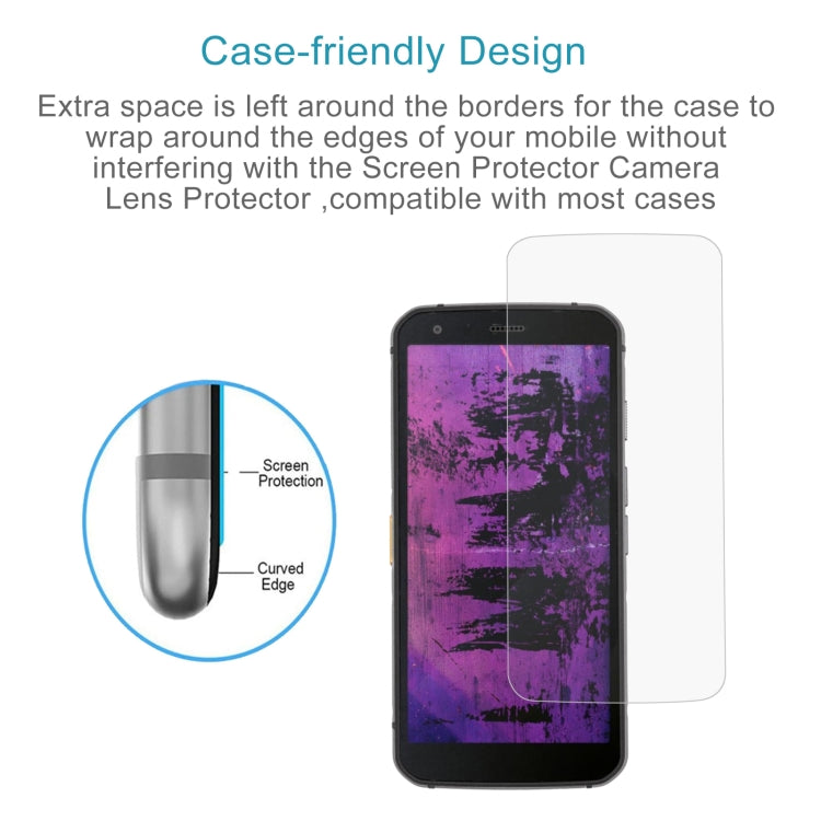 For CAT S62 10pcs 0.26mm 9H 2.5D Tempered Glass Film