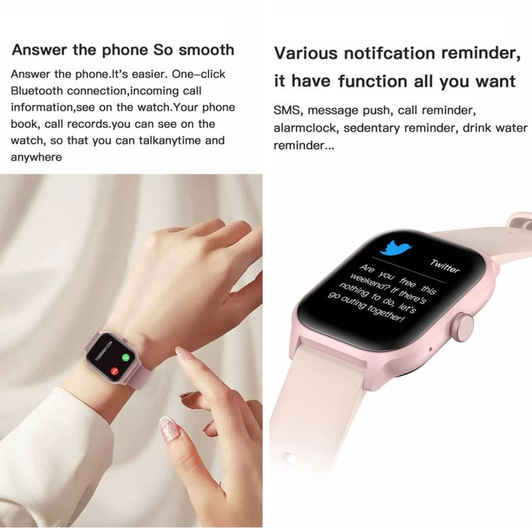LEMFO LT10 2.01 inch TFT Screen Smart Watch Supports Bluetooth Call / Health Monitoring, Steel Strap
