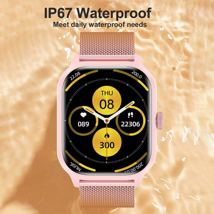 LEMFO LT10 2.01 inch TFT Screen Smart Watch Supports Bluetooth Call / Health Monitoring, Steel Strap
