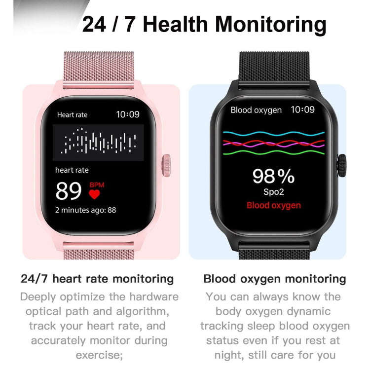 LEMFO LT10 2.01 inch TFT Screen Smart Watch Supports Bluetooth Call / Health Monitoring, Silicone Strap