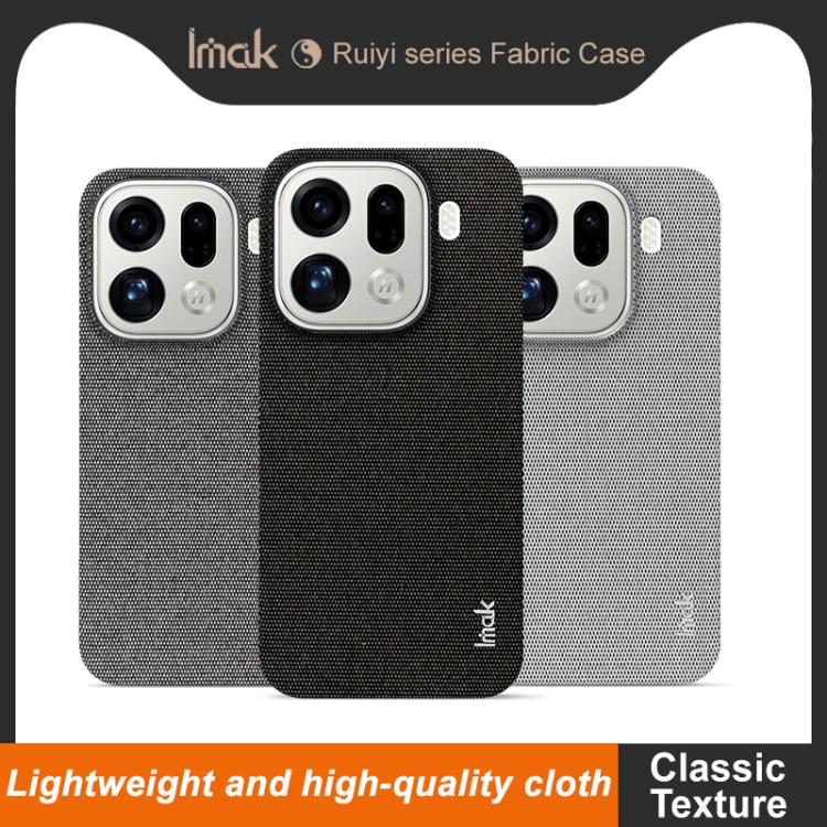 For OPPO Find X9 Pro imak Ruiyi Series Cloth Texture PU + PC Phone Case