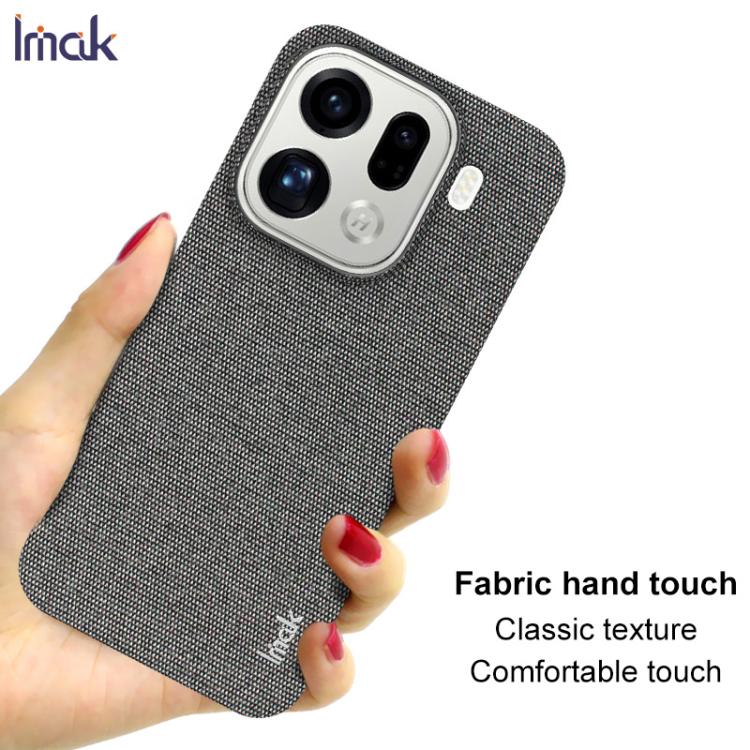 For OPPO Find X9 Pro imak Ruiyi Series Cloth Texture PU + PC Phone Case