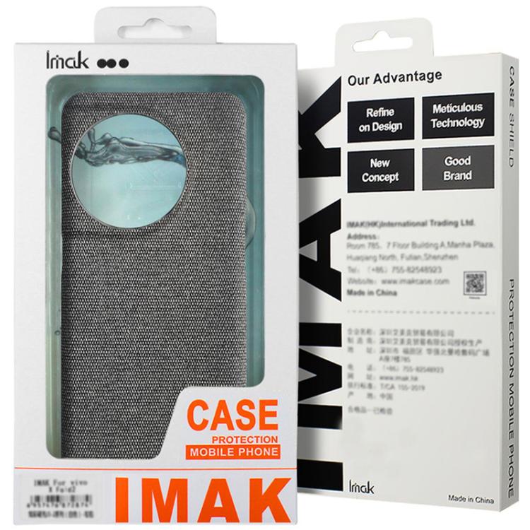 For OPPO Find X9 Pro imak Ruiyi Series Cloth Texture PU + PC Phone Case