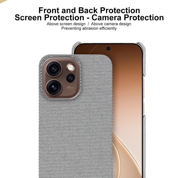 For OPPO Reno15 Pro Max 5G Global imak Ruiyi Series Cloth Texture PU + PC Phone Case