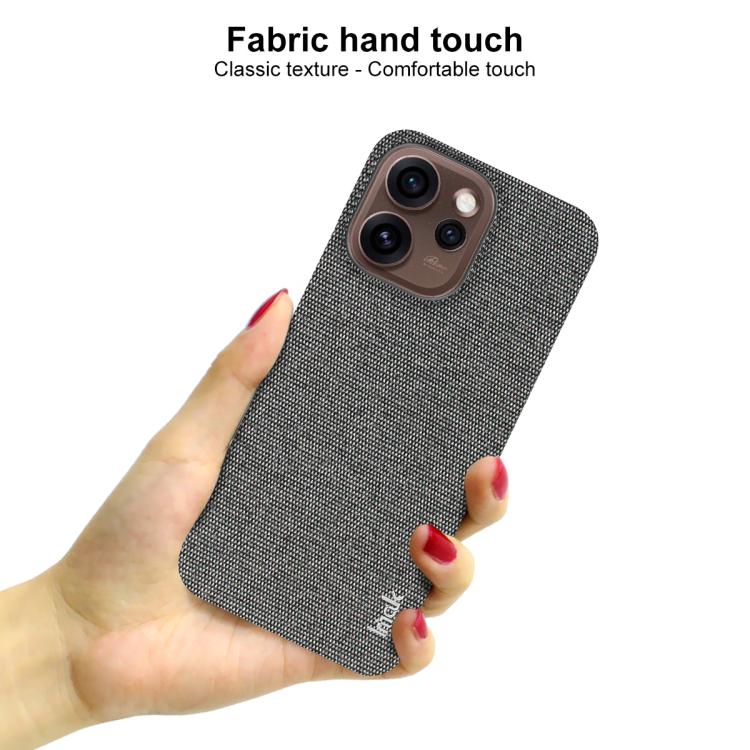 For OPPO Reno15 Pro Max 5G Global imak Ruiyi Series Cloth Texture PU + PC Phone Case