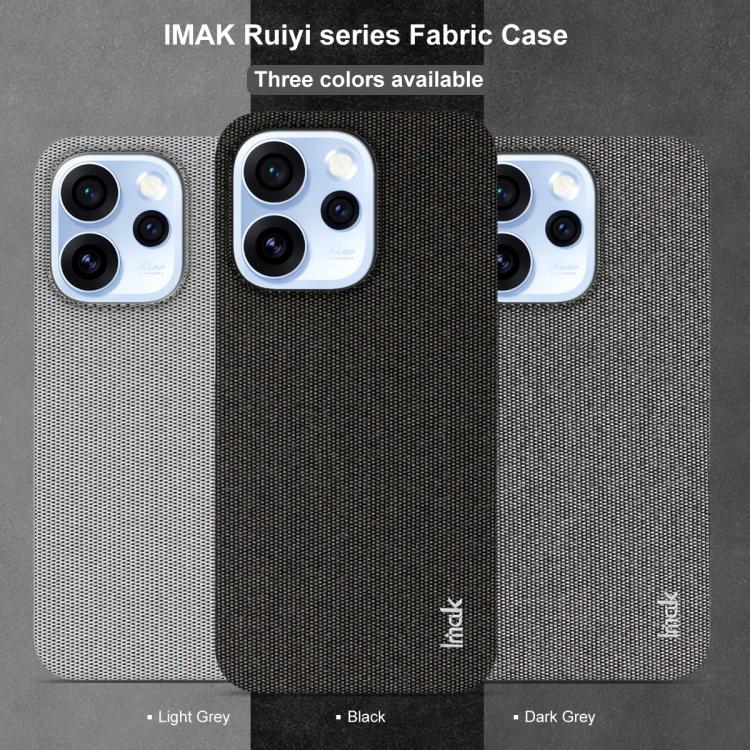 For OPPO Reno15 Pro 5G Global imak Ruiyi Series Cloth Texture PU + PC Phone Case