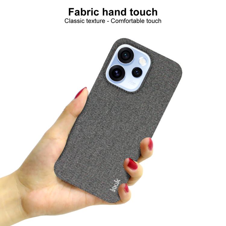 For OPPO Reno15 Pro 5G Global imak Ruiyi Series Cloth Texture PU + PC Phone Case