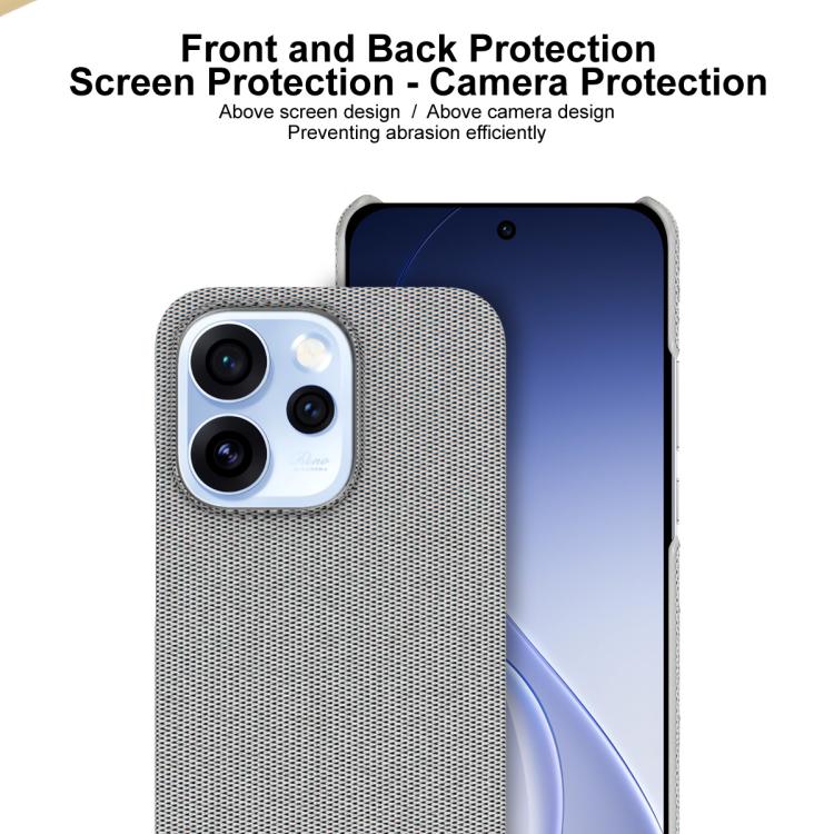 For OPPO Reno15 Pro 5G Global imak Ruiyi Series Cloth Texture PU + PC Phone Case