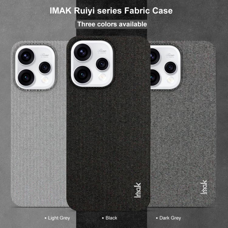 For OPPO Reno15 5G Global imak Ruiyi Series Cloth Texture PU + PC Phone Case