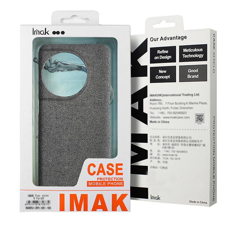 For OPPO Reno15 5G Global imak Ruiyi Series Cloth Texture PU + PC Phone Case