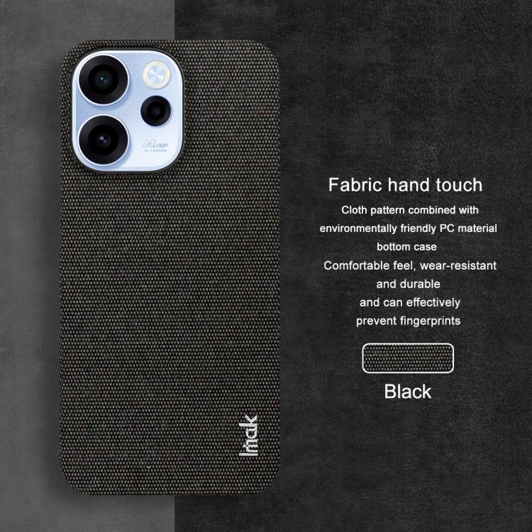 For OPPO Reno15 F 5G Global imak Ruiyi Series Cloth Texture PU + PC Phone Case