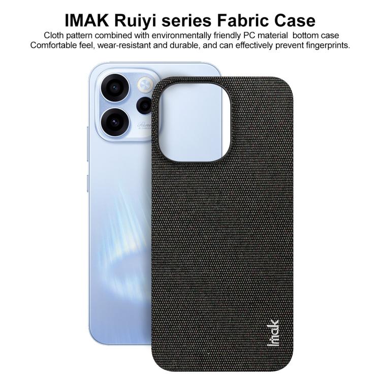 For OPPO Reno15 F 5G Global imak Ruiyi Series Cloth Texture PU + PC Phone Case