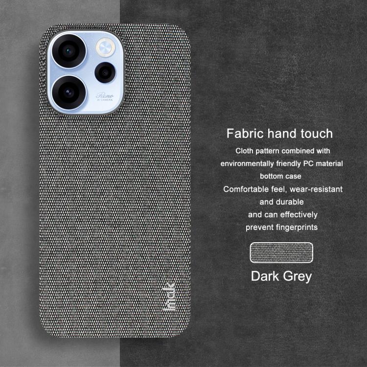 For OPPO Reno15 F 5G Global imak Ruiyi Series Cloth Texture PU + PC Phone Case