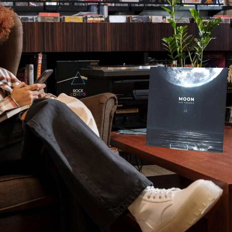 YX109 Acrylic Removable Vinyl Record Stand - Transparent