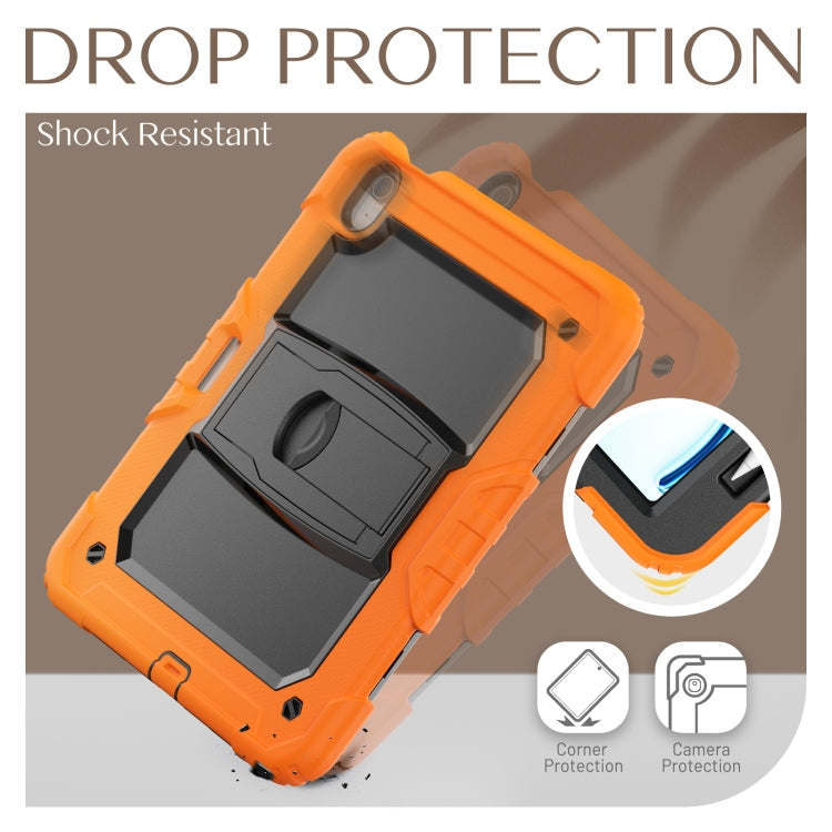 For iPad Air 11 2026 / 2025 / 2024 Silicone Hydric PC Tablet Case with Shoulder Strap & Holder