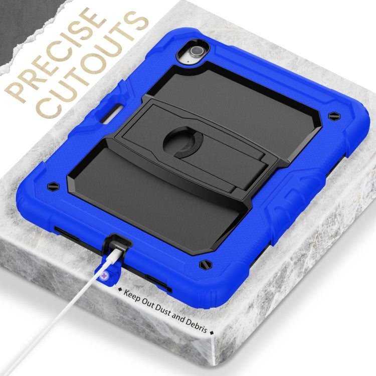 For iPad Air 11 2026 / 2025 / 2024 Silicone Hydric PC Tablet Case with Shoulder Strap & Holder