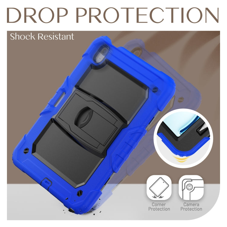 For iPad Air 11 2026 / 2025 / 2024 Silicone Hydric PC Tablet Case with Shoulder Strap & Holder