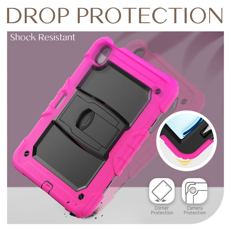 For iPad Air 11 2026 / 2025 / 2024 Silicone Hydric PC Tablet Case with Shoulder Strap & Holder