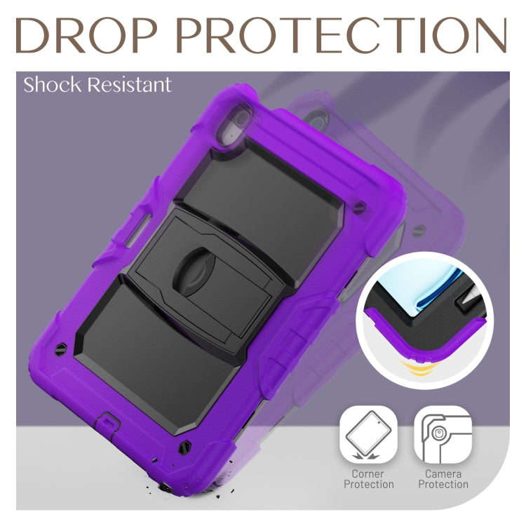 For iPad Air 11 2026 / 2025 / 2024 Silicone Hydric PC Tablet Case with Shoulder Strap & Holder