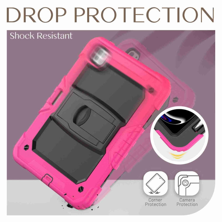 For iPad Pro 11 2025 / 2024 Silicone Hydric PC Tablet Case with Shoulder Strap & Holder