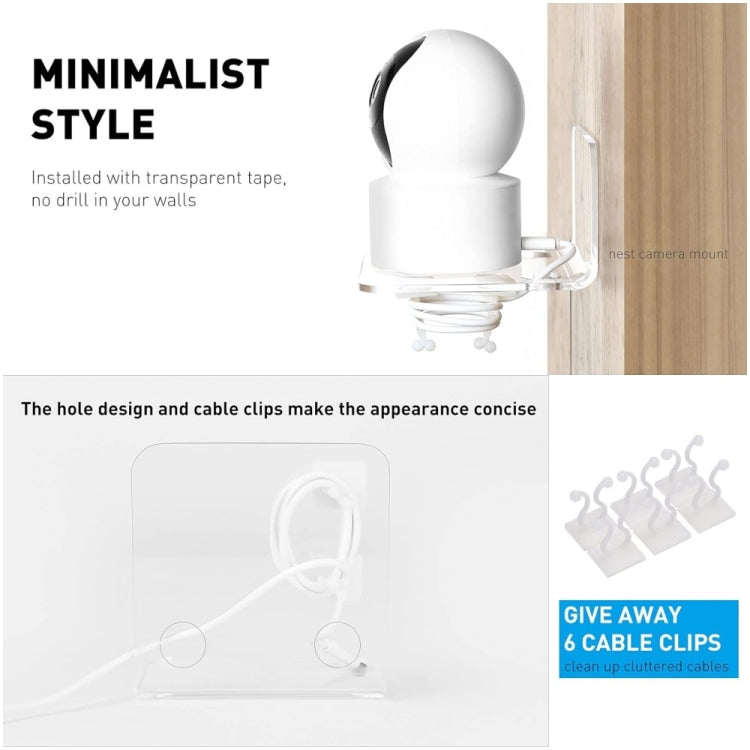 YX113 3pcs Acrylic Small Wall Mount