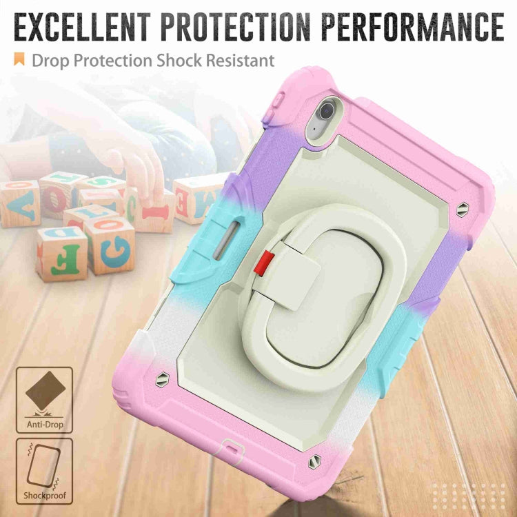 For iPad Air 11 2026 / 2025 / 2024 Handle Silicone Hydric PC Tablet Case with Shoulder Strap