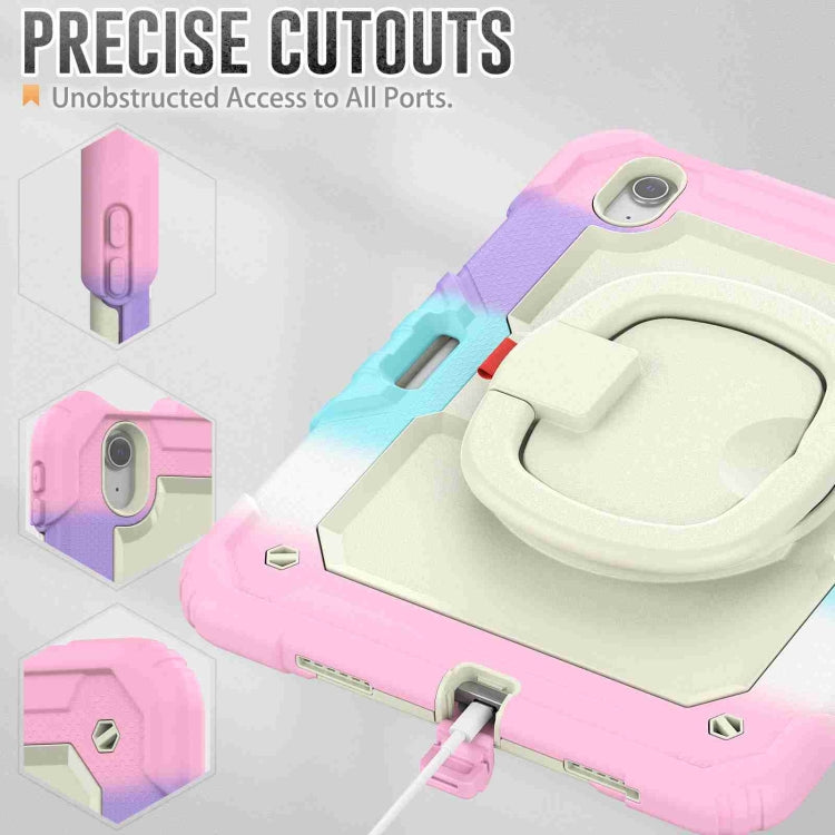 For iPad Air 11 2026 / 2025 / 2024 Handle Silicone Hydric PC Tablet Case with Shoulder Strap