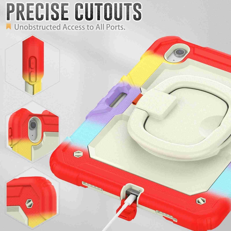 For iPad Air 11 2026 / 2025 / 2024 Handle Silicone Hydric PC Tablet Case with Shoulder Strap