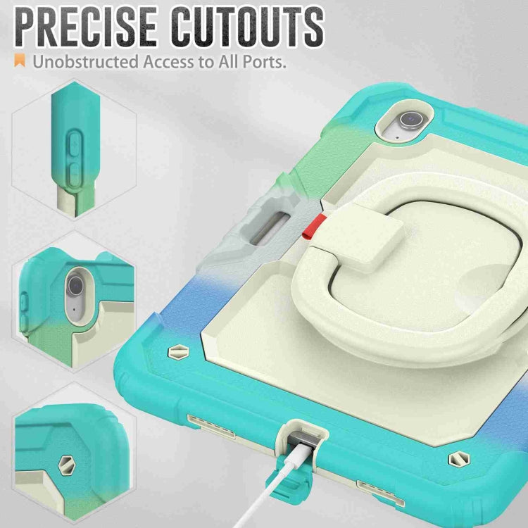For iPad Air 11 2026 / 2025 / 2024 Handle Silicone Hydric PC Tablet Case with Shoulder Strap