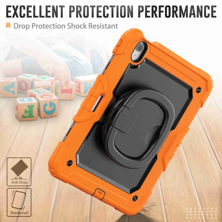 For iPad Air 11 2026 / 2025 / 2024 Handle Silicone Hydric PC Tablet Case with Shoulder Strap