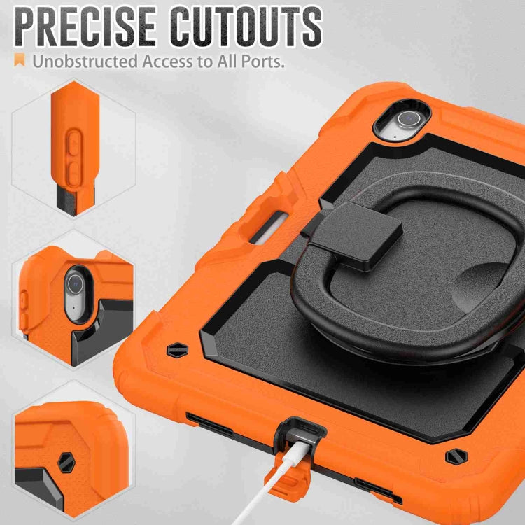 For iPad Air 11 2026 / 2025 / 2024 Handle Silicone Hydric PC Tablet Case with Shoulder Strap