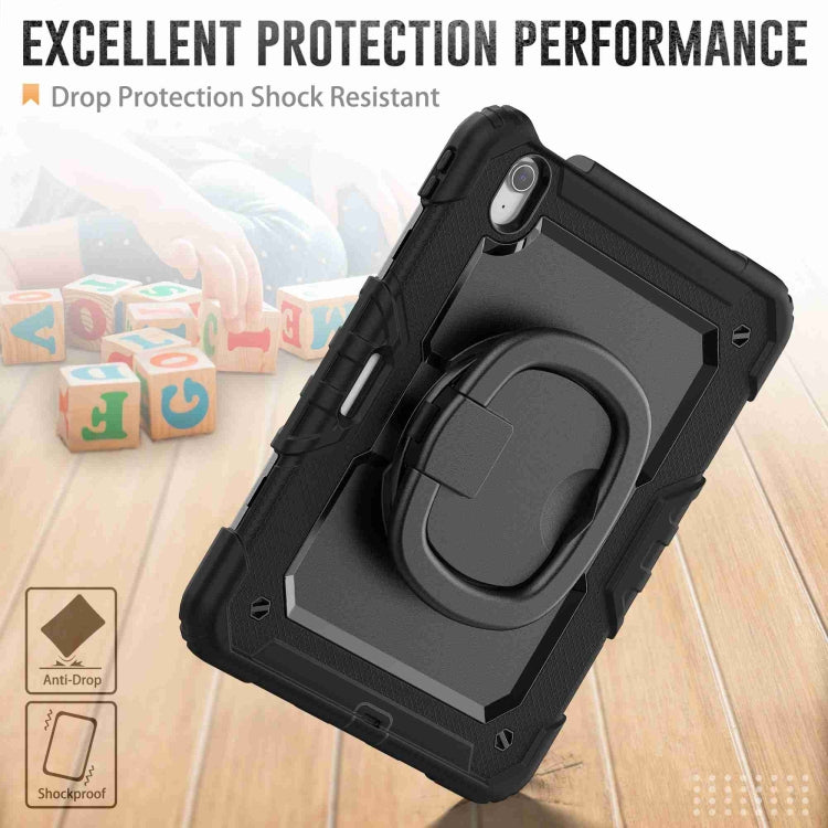 For iPad Air 11 2026 / 2025 / 2024 Handle Silicone Hydric PC Tablet Case with Shoulder Strap