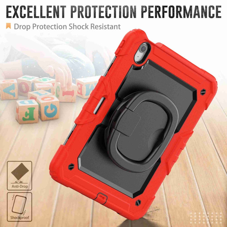 For iPad Air 11 2026 / 2025 / 2024 Handle Silicone Hydric PC Tablet Case with Shoulder Strap