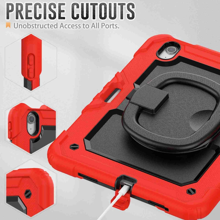 For iPad Air 11 2026 / 2025 / 2024 Handle Silicone Hydric PC Tablet Case with Shoulder Strap