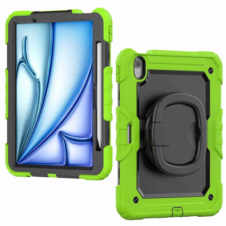 For iPad Air 11 2026 / 2025 / 2024 Handle Silicone Hydric PC Tablet Case with Shoulder Strap
