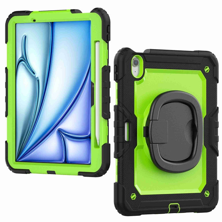 For iPad Air 11 2026 / 2025 / 2024 Handle Silicone Hydric PC Tablet Case with Shoulder Strap