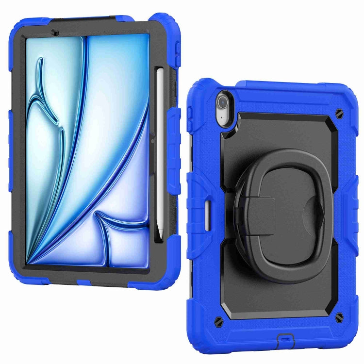 For iPad Air 11 2026 / 2025 / 2024 Handle Silicone Hydric PC Tablet Case with Shoulder Strap