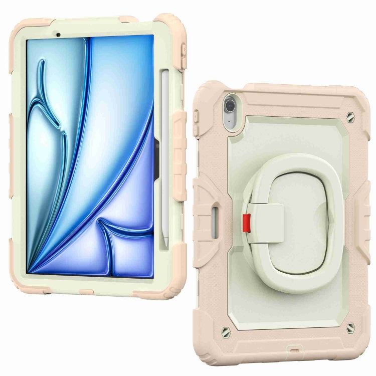 For iPad Air 11 2026 / 2025 / 2024 Handle Silicone Hydric PC Tablet Case with Shoulder Strap