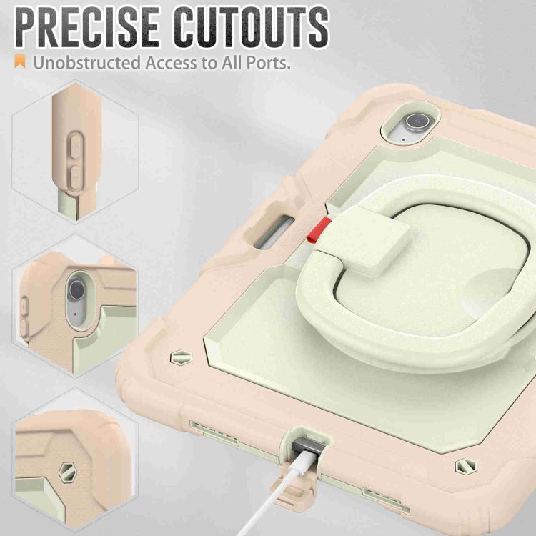 For iPad Air 11 2026 / 2025 / 2024 Handle Silicone Hydric PC Tablet Case with Shoulder Strap