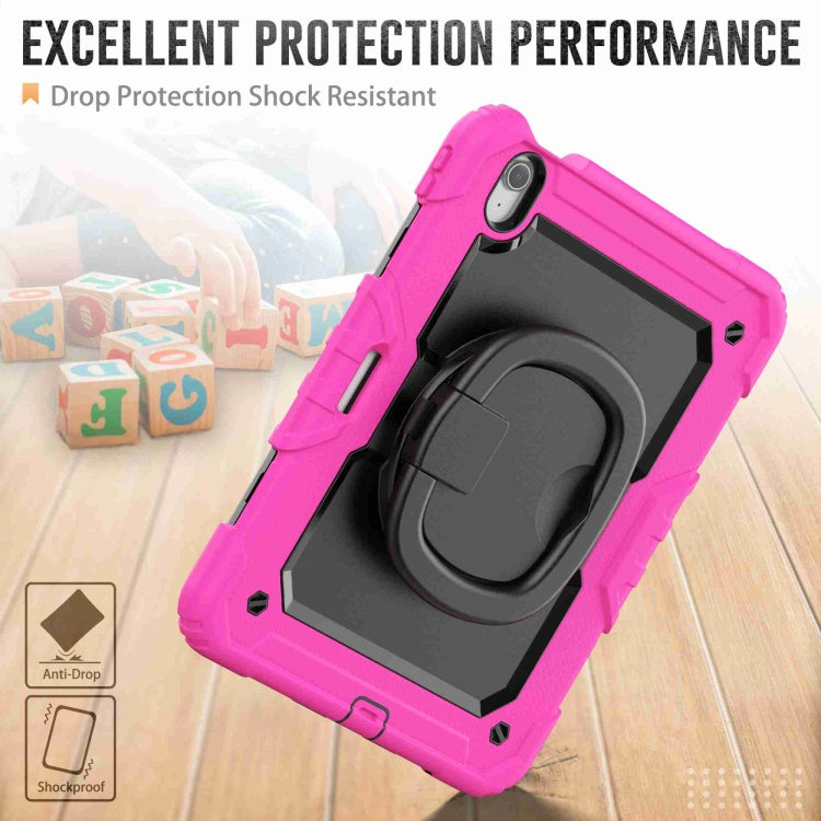 For iPad Air 11 2026 / 2025 / 2024 Handle Silicone Hydric PC Tablet Case with Shoulder Strap