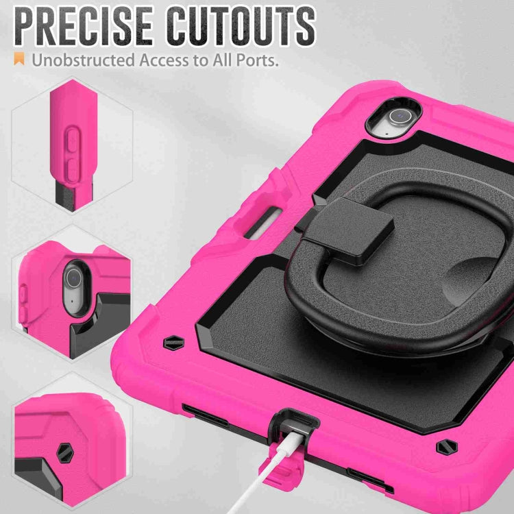 For iPad Air 11 2026 / 2025 / 2024 Handle Silicone Hydric PC Tablet Case with Shoulder Strap