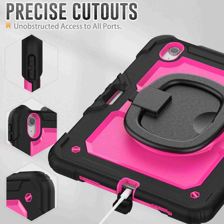 For iPad Air 11 2026 / 2025 / 2024 Handle Silicone Hydric PC Tablet Case with Shoulder Strap