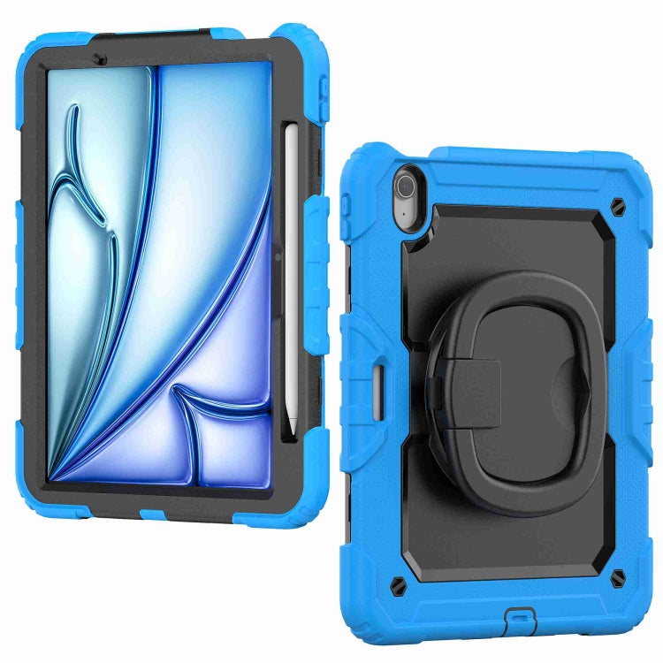 For iPad Air 11 2026 / 2025 / 2024 Handle Silicone Hydric PC Tablet Case with Shoulder Strap