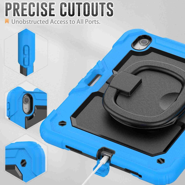 For iPad Air 11 2026 / 2025 / 2024 Handle Silicone Hydric PC Tablet Case with Shoulder Strap