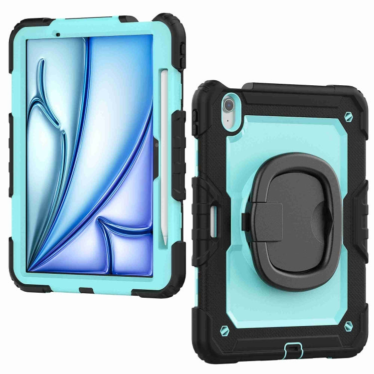 For iPad Air 11 2026 / 2025 / 2024 Handle Silicone Hydric PC Tablet Case with Shoulder Strap